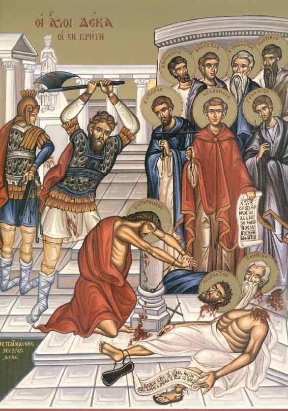 Die hl. 10 Märtyrer von Kreta